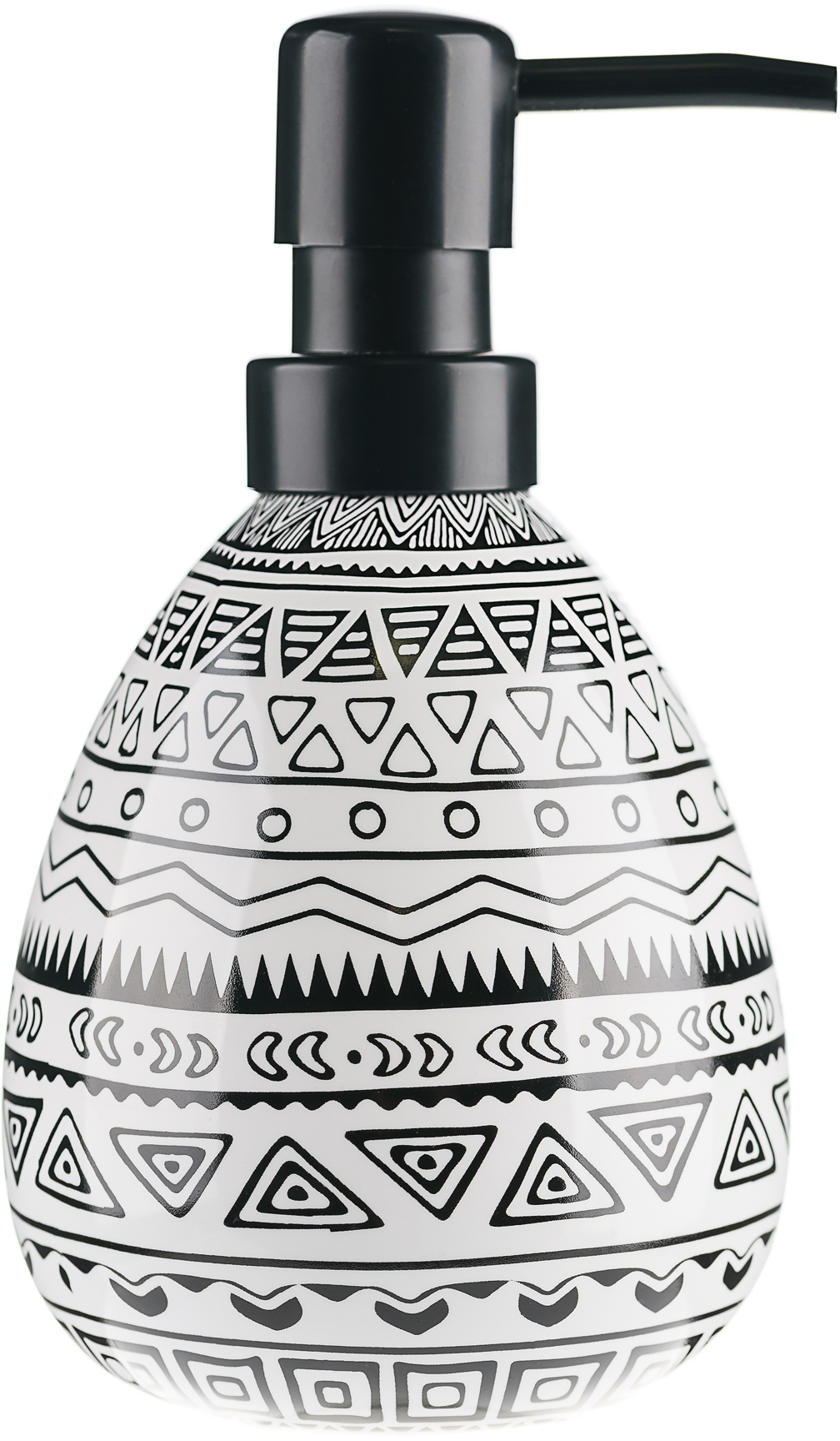 83425111 Дозатор для жидкого мыла цвет белый чёрный Nomads STLM-0041238 MOROSHKA