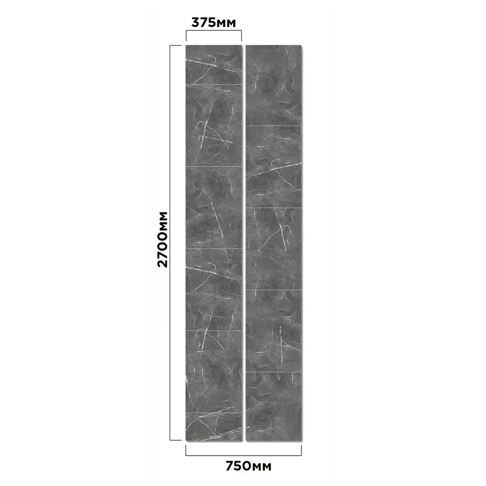 Стеновые панели Venta Черный мрамор — элегантная отделка для интерьера 84343844 STLM-0048712 - Вид №3