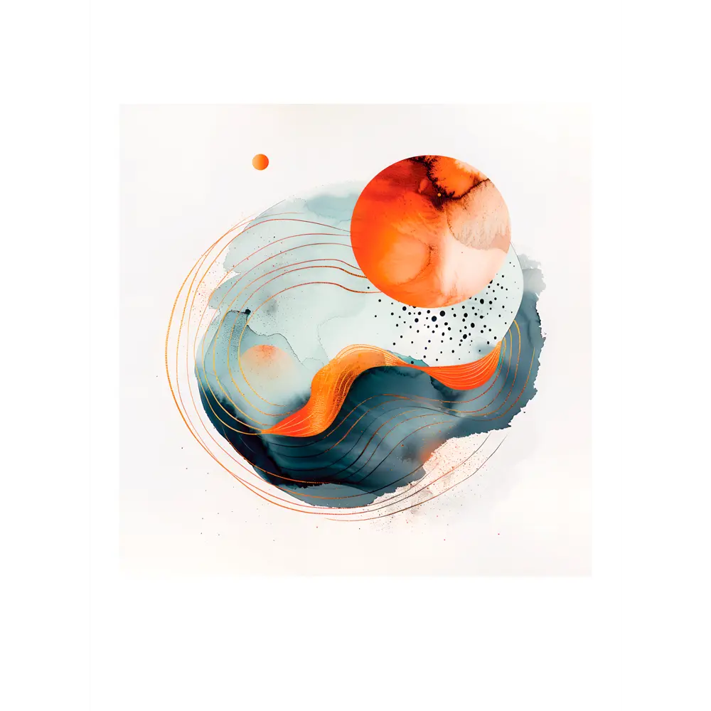 Картина Космическая акварель 30x30 см 2 шт FBRUSH STLM-2044894 - Вид №3