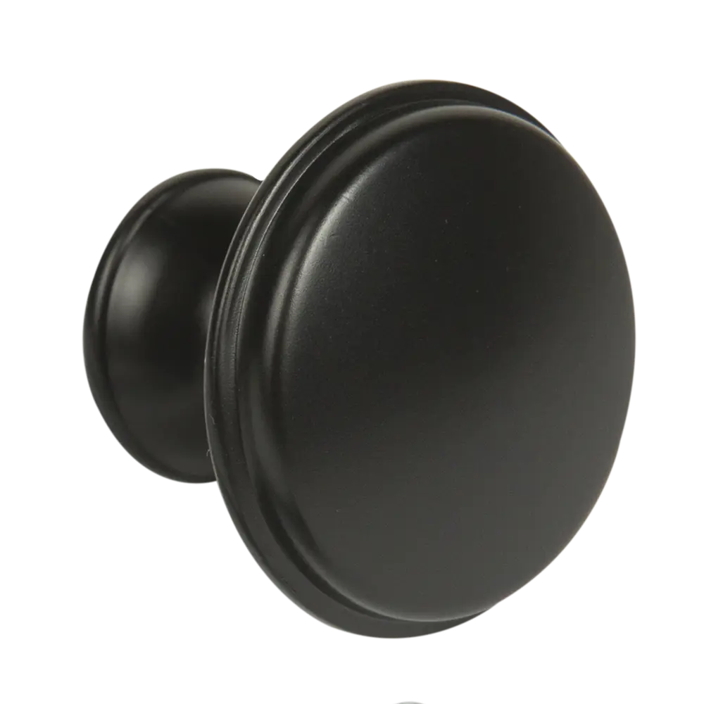 Мебельная ручка-кнопка 169 21x28 мм цвет матовый черный Jet STLM-2135625