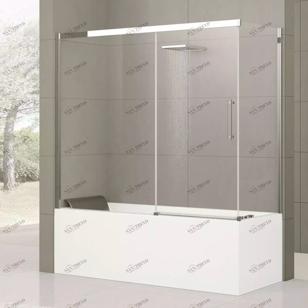 Novellini. Боковая панель 72x150 см VF с хромированным профилем ROSE ROSSE ROSEVF1661K