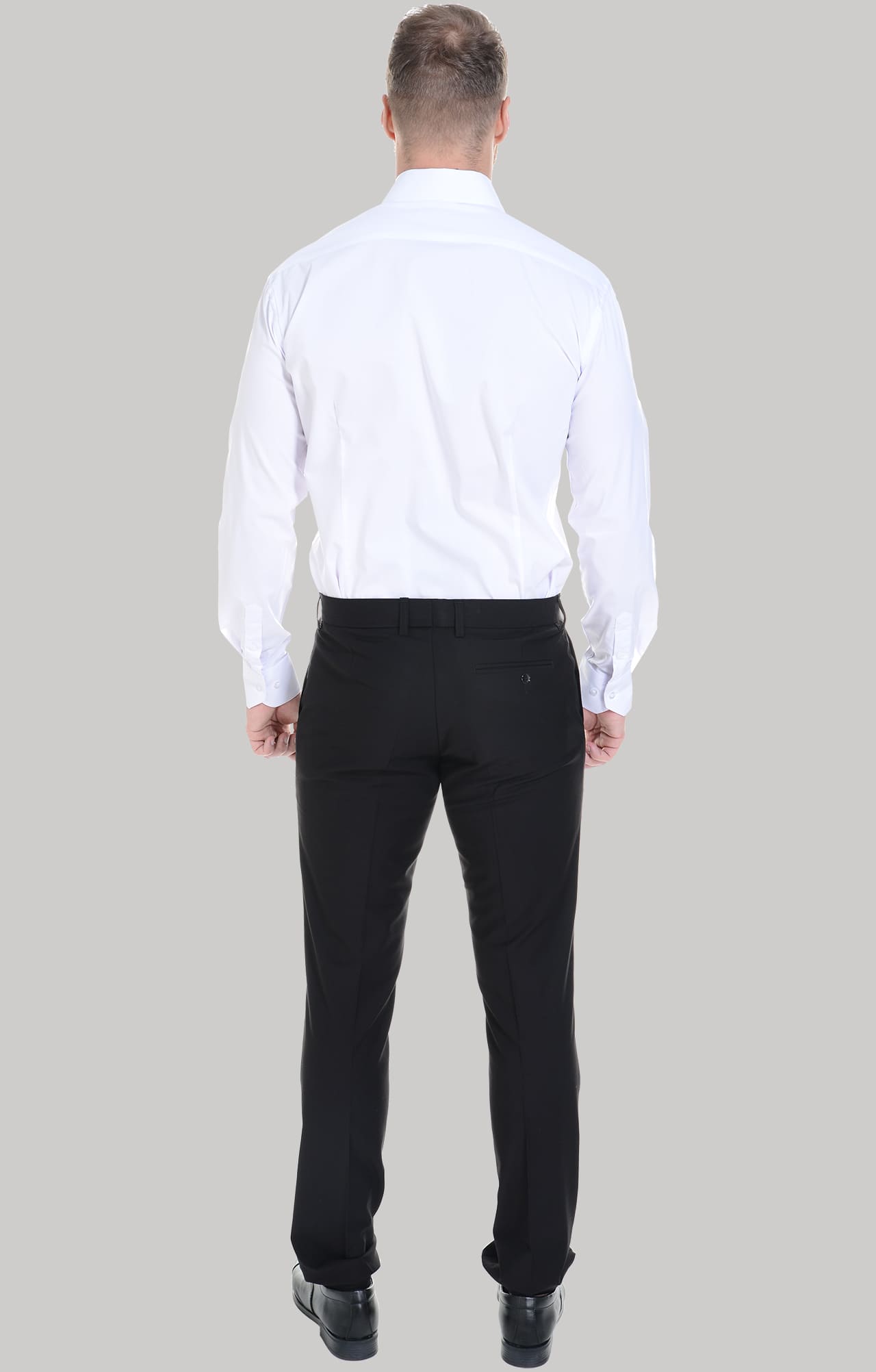 62460 Рубашка мужская  white El-Risto  Корпоративная одежда  размер 39/170-176  - Вид №9