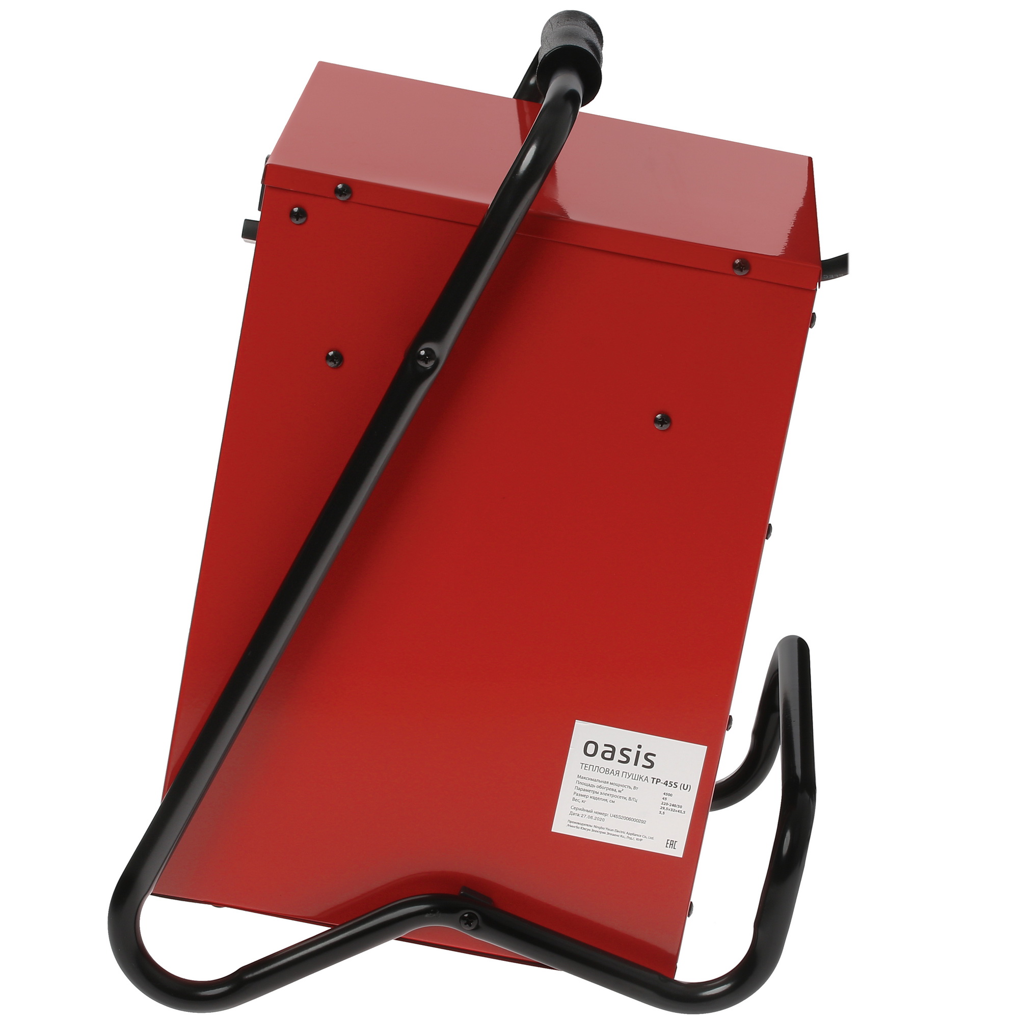 5082136 Тепловая пушка электрическая OASIS TP-45S STDN-0113053 - Вид №2