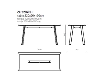 Прямоугольный стол из массива дерева True Design ZUEL ARCH-00115592 - Вид №9