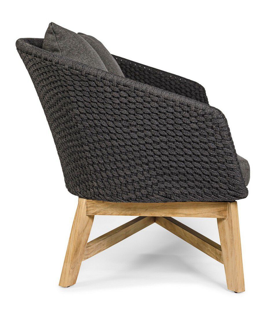 2-местный веревочный и тканевый садовый диван BIZZOTTO Coachella ARCH-00143438 - Вид №11