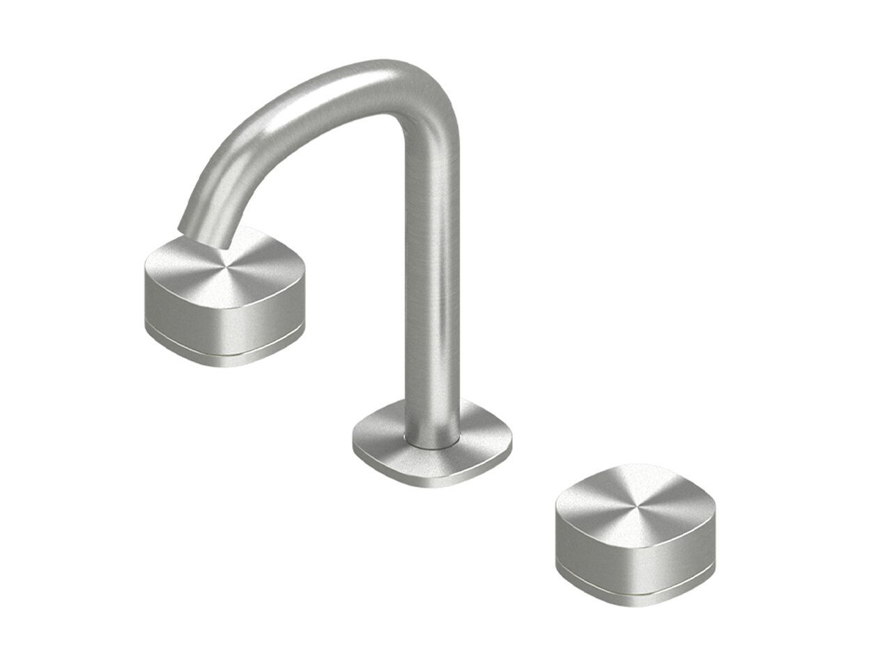 Смеситель для раковины с 3 отверстиями из нержавеющей стали Quadrodesign супер ARCH-00032891 - Вид №1