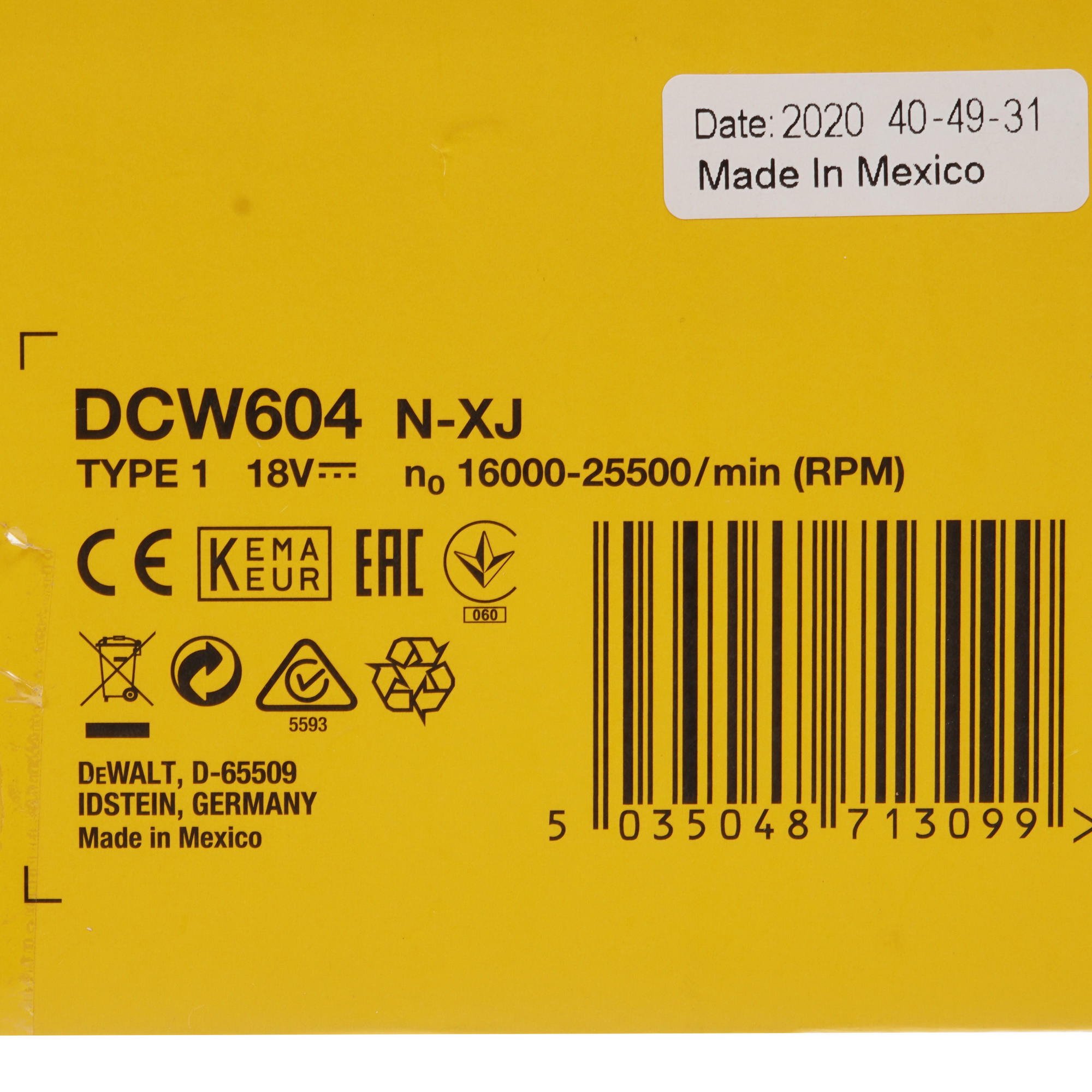 Фрезер DeWalt DCW604N XR FLEXVOLТ 18/54V  , Без ЗУ, Без АКБ 5303423 STDN-0027853 - Вид №10