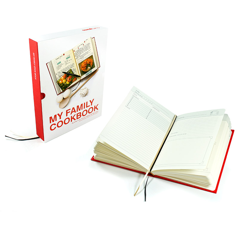 SK MYRECIPES1 Семейная кулинарная книга my family красная Suck UK  - Вид №6
