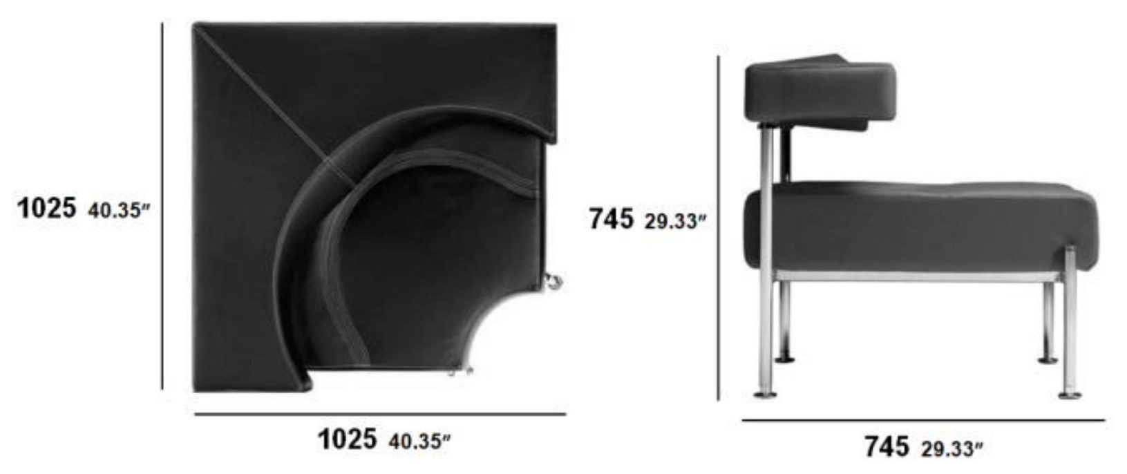 Кожаное угловое кресло SITIA Momo ARCH-00105284 - Вид №2