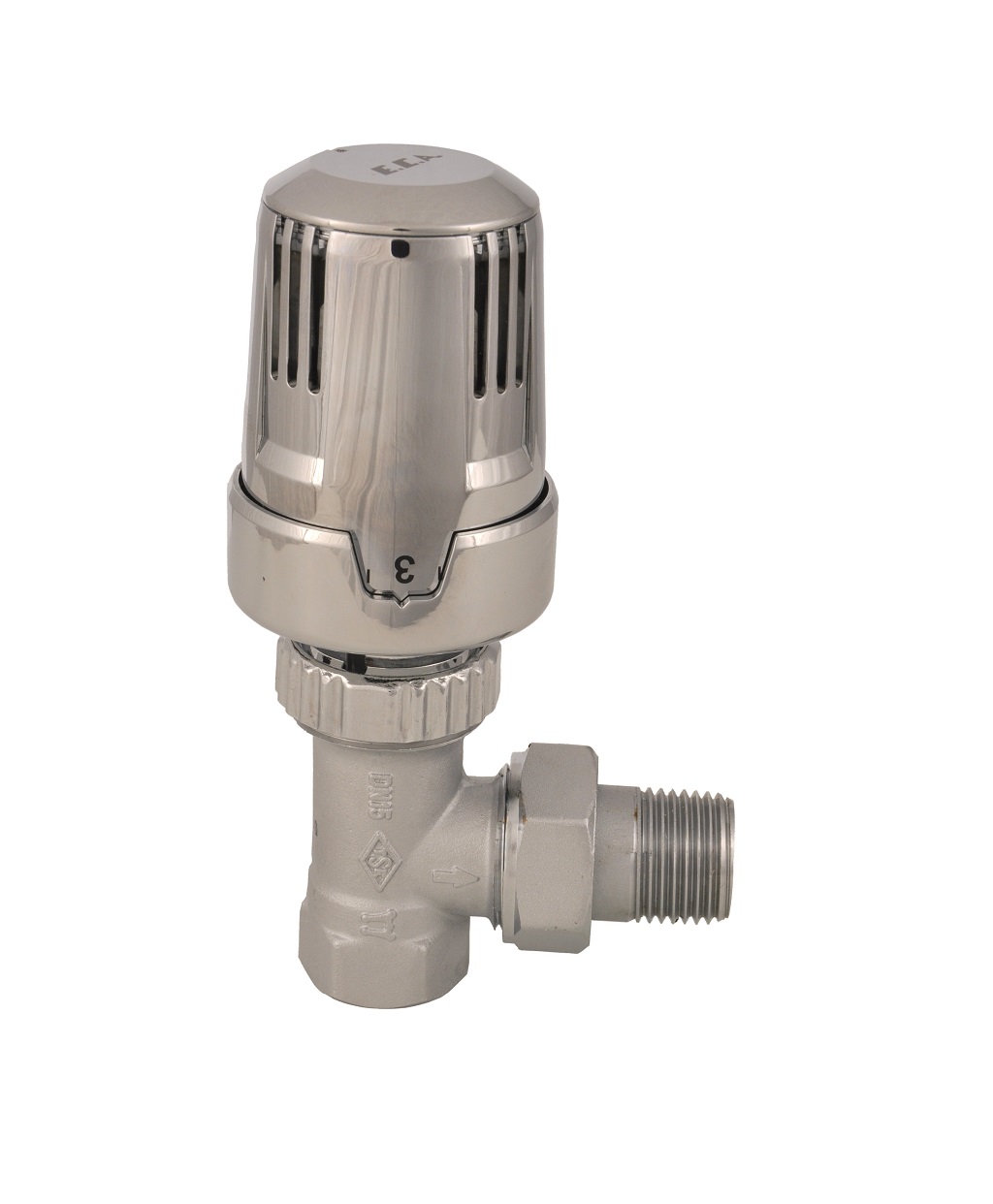 Регулировка потока хрома TRV Термостатические клапаны радиатора Eca sun-id-2094483