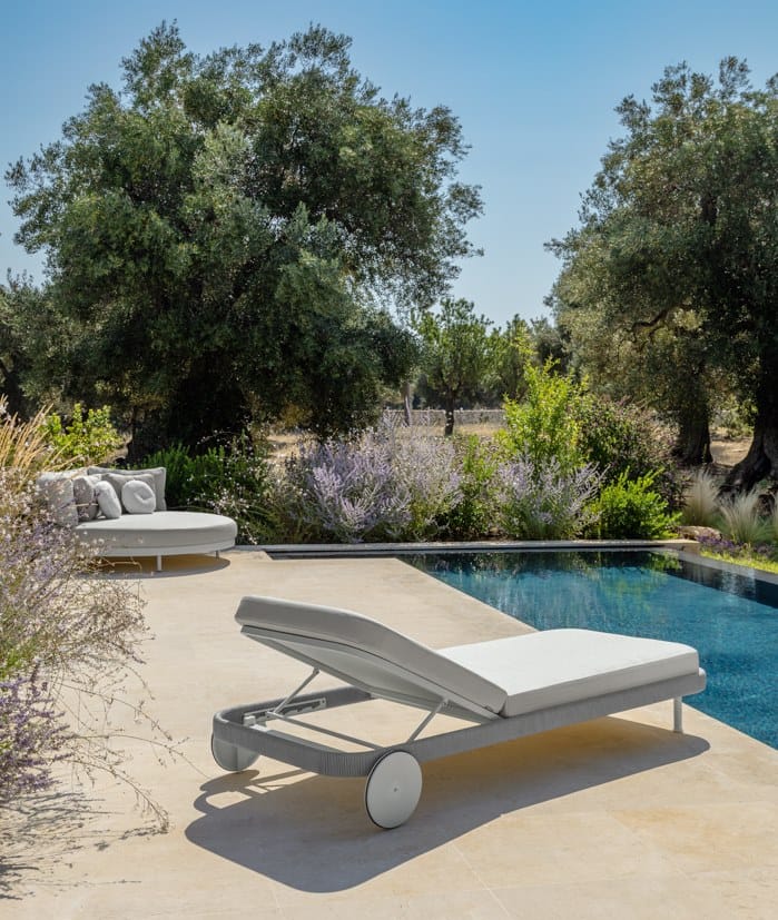 Круглая Садовая кровать из ткани с веревочной спинкой Talenti Slam / Rope ARCH-00080111 - Вид №1