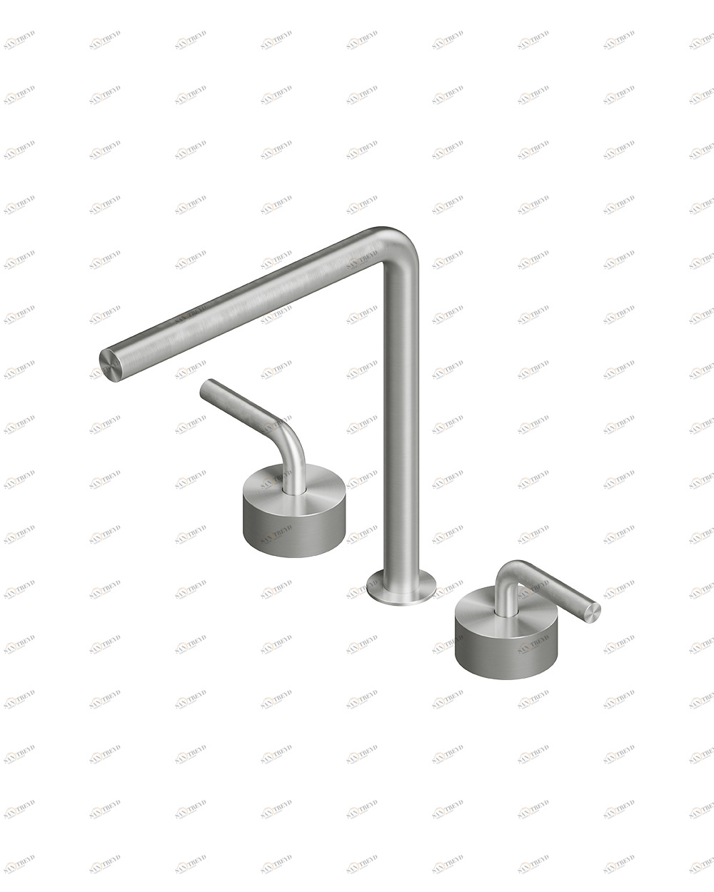 Лево. 14 32 V. Смеситель с тремя отверстиями Quadrodesign LEVO