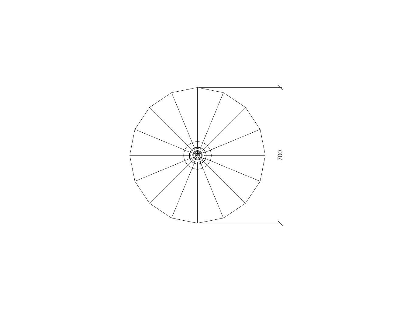 Аппликация ручной работы из термоформованного стекла RADAR INTERIOR ZENITH / FRACTALE ARCH-00031753 - Вид №8