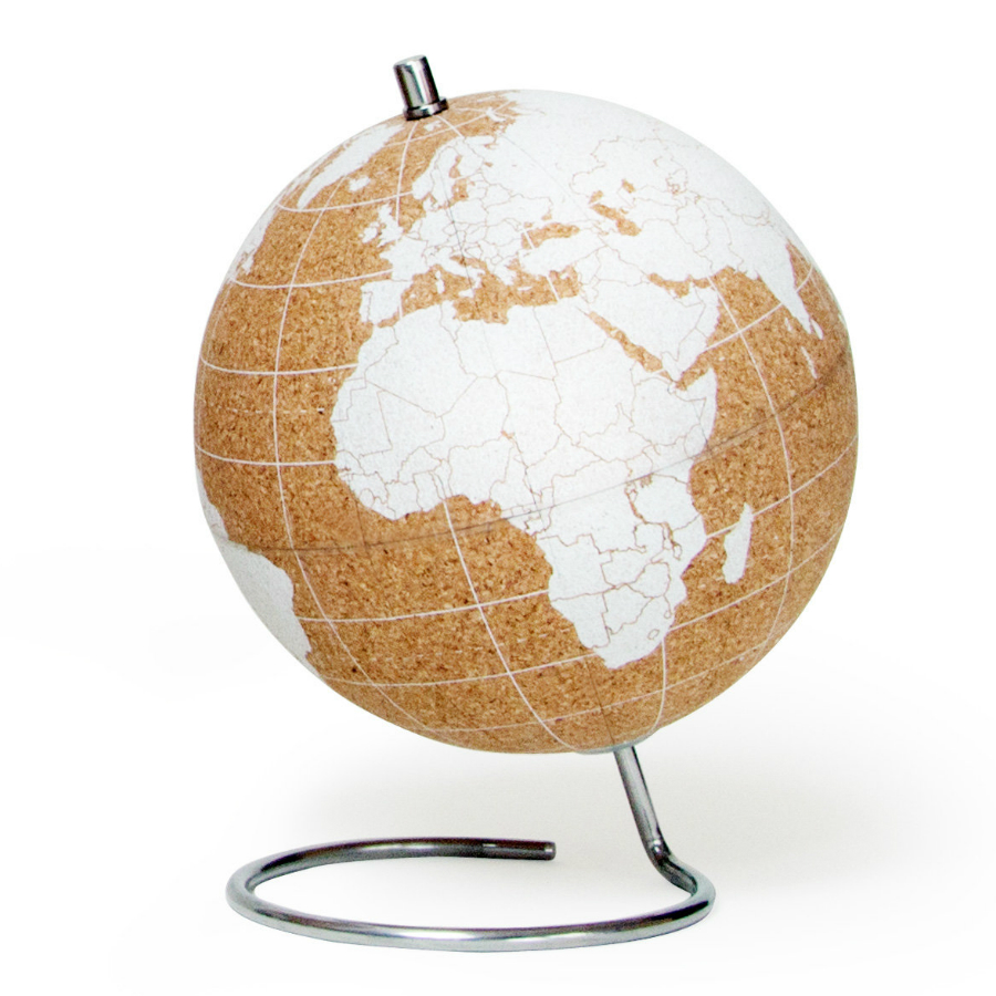 SK CORKGLOBE6 Глобус cork globe, белый, D14 см Suck UK 