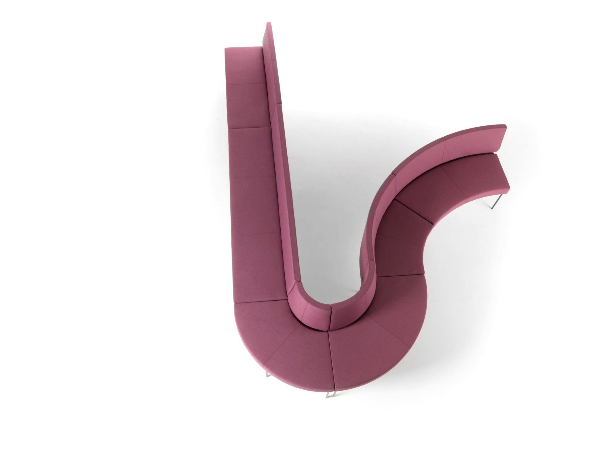 Модульная выпуклая скамья из ткани SITIA Laguna ARCH-00133121 - Вид №13