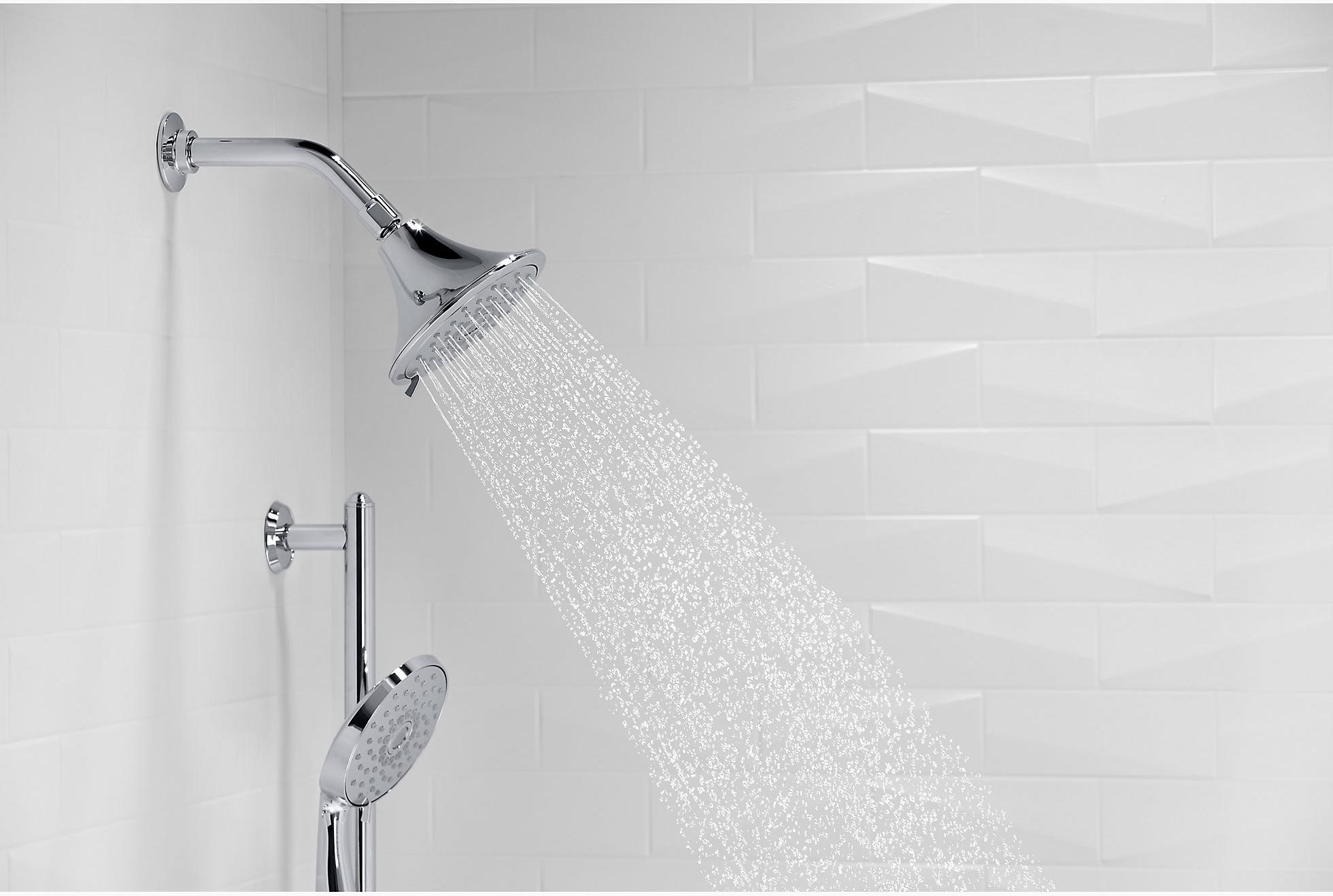 KOHLER Многофункциональная насадка для душа Forté 2,5 галлона в минуту с технологией всасывания воздуха Katalyst K-22169-BV  - Вид №4