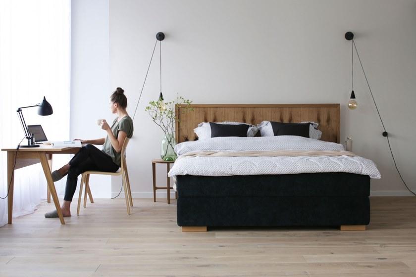 Heavens Кровать двуспальная из дерева и ткани sun-id-1370386 - Вид №3