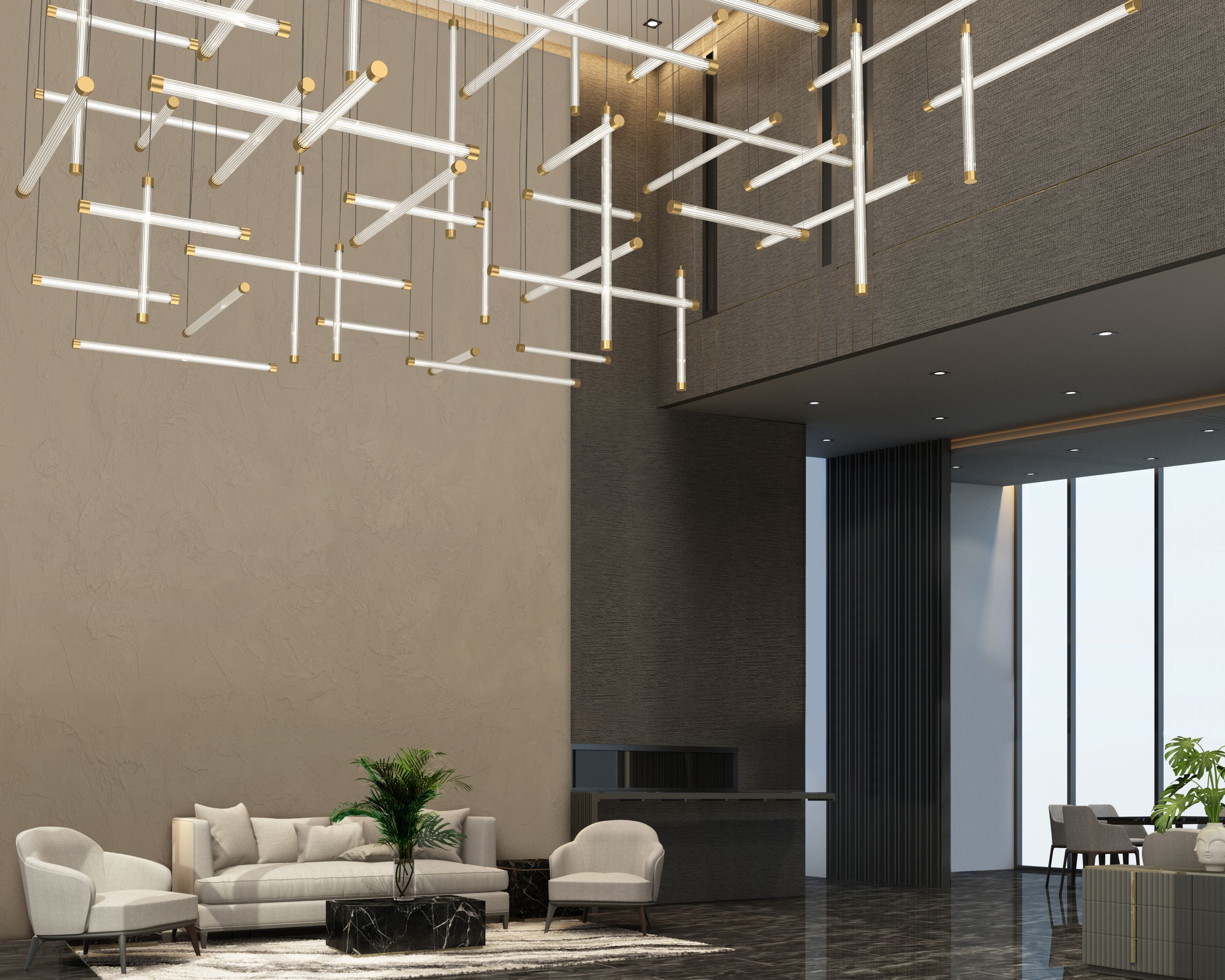 Подвесной светильник из боросиликатного стекла Euroluce Lampadari текстура ARCH-00105244 - Вид №1