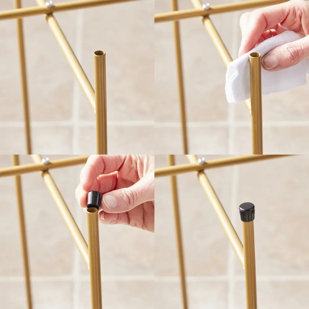 Насадка пластик 30 мм, цвет черный, 4 шт STANDERS STLM-2167244 - Вид №4