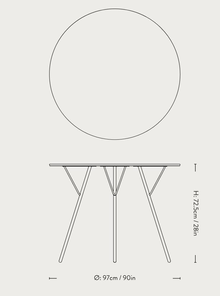 Стальной садовый стол &Tradition Rfh ARCH-00129778 - Вид №3