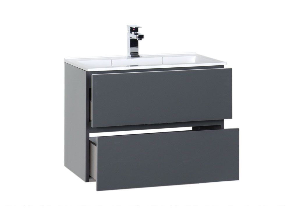 Тумба с раковиной Aquanet Алвита 70 серый антрацит 0018399200182523 - Вид №1