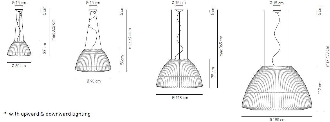AXOLIGHT Подвесной светильник из ткани Bell sun-id-1436773 - Вид №8