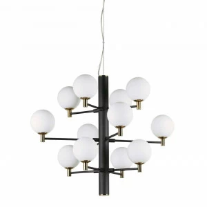 Подвесная люстра Ideal Lux Copernico SP12 Nero IDEAL LUX ДИЗАЙНЕРСКИЕ, COPERNICO 312797 Белый