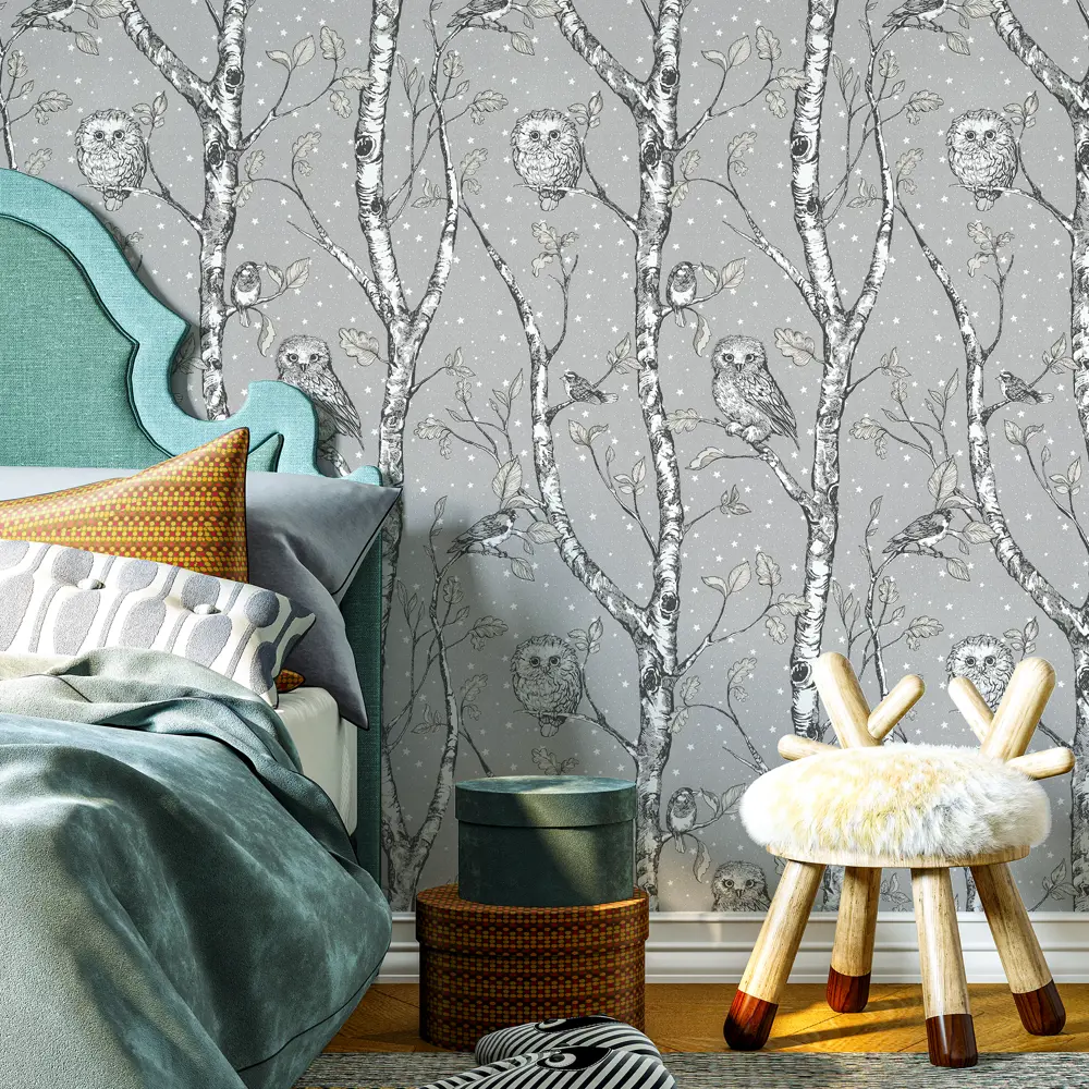 PALITRA HOME Wonderful - Флизелиновые обои серого оттенка для элегантного интерьера 82770564 STLM-0035772 - Вид №5