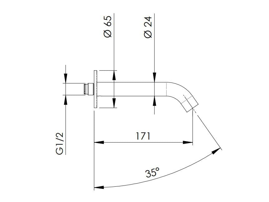 Настенный дозирующий носик Rubinetterie Mariani Next ARCH-00147078 - Вид №2