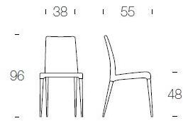 Tonin Casa Стул из мягкой ткани sun-id-1481763 - Вид №11