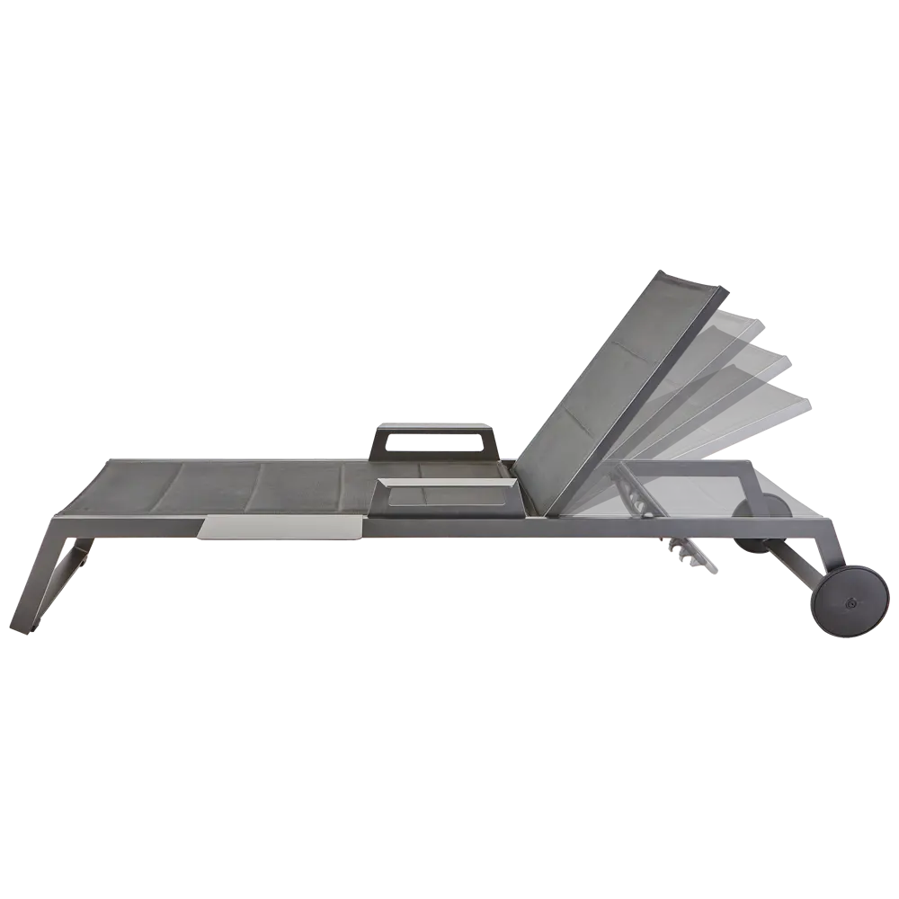 Шезлонг Naterial Odyssea II 222x87.5x64 см алюминий/текстилен серый 84494105 STLM-2087687  - Вид №3
