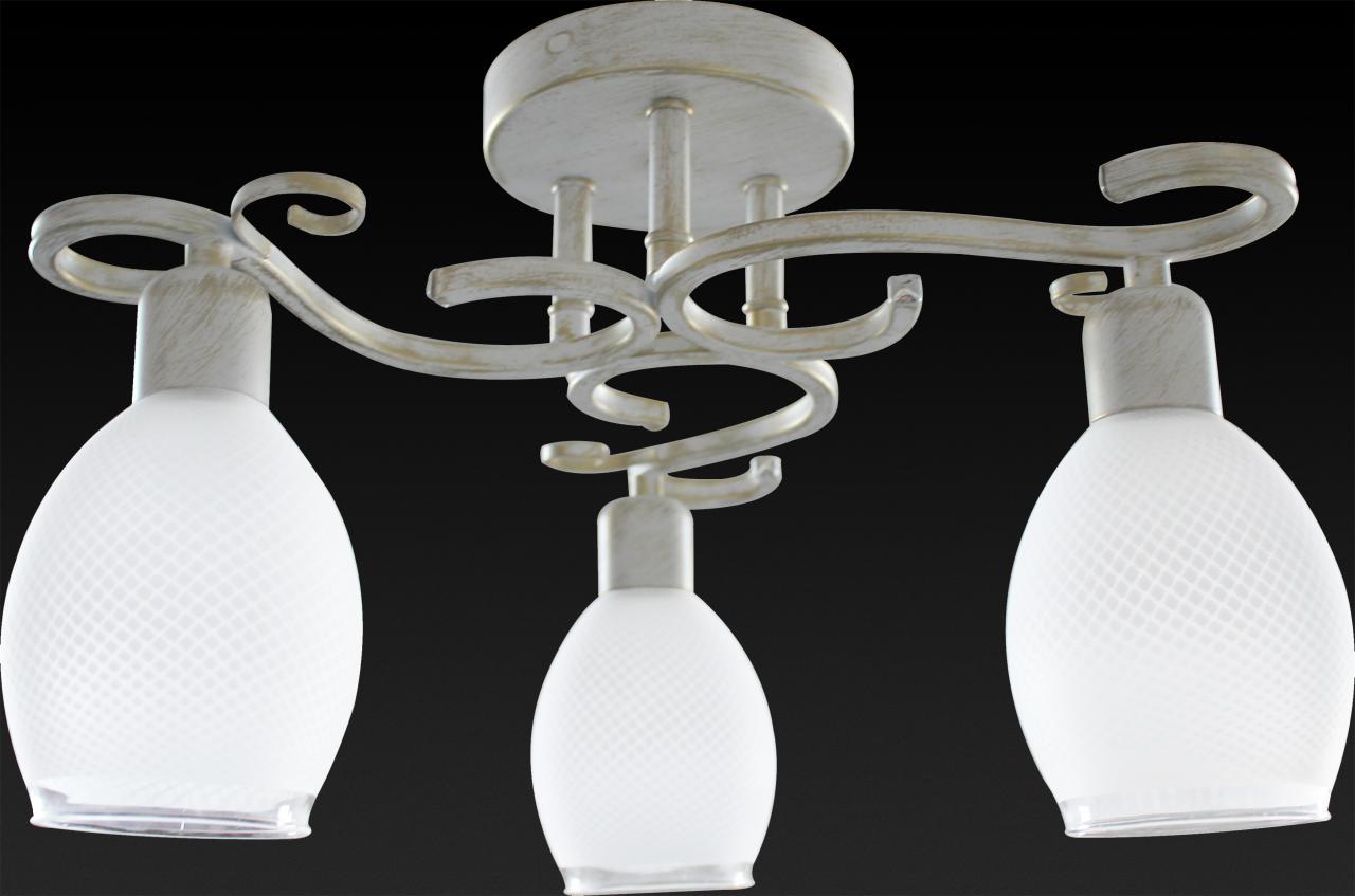 Потолочная люстра Toplight Loretta TL7360X-03WG TOPLIGHT LORETTA 183933 Белый  - Вид №1