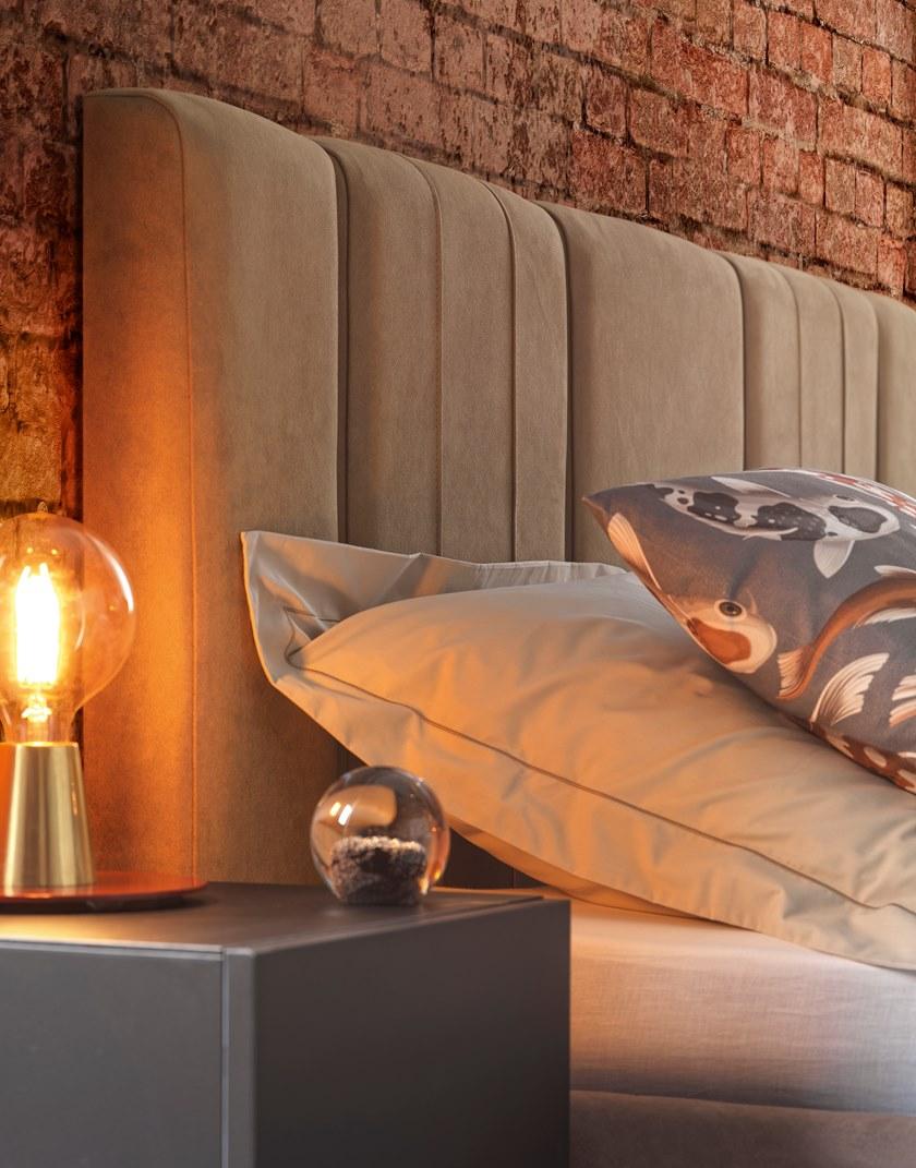 GAUTIER Кровать из экокожи со встроенными прикроватными тумбочками sun-id-1413647 - Вид №3