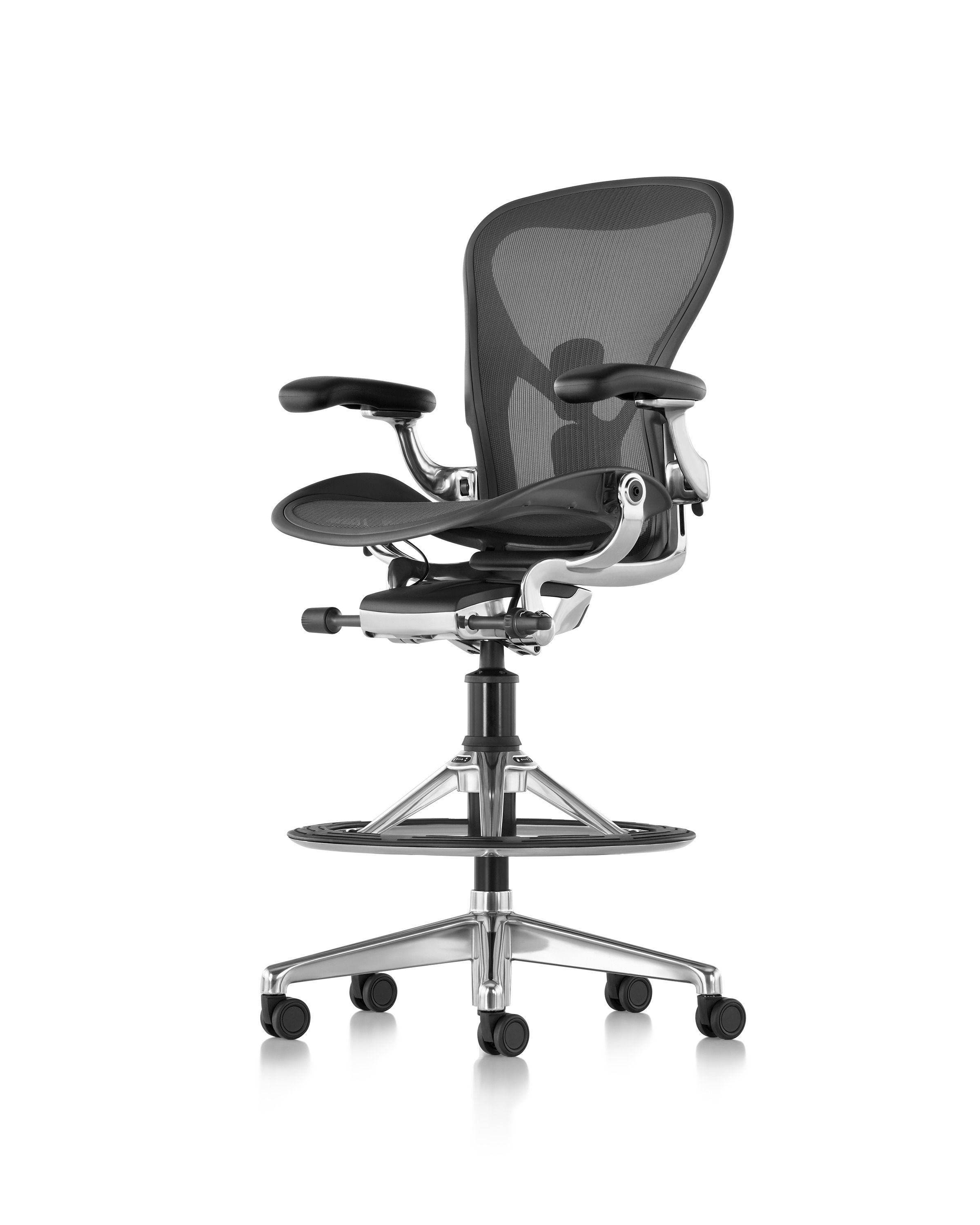 5 спиц поворотный офисный стул с подлокотниками Herman Miller Aeron ARCH-00029451 - Вид №13