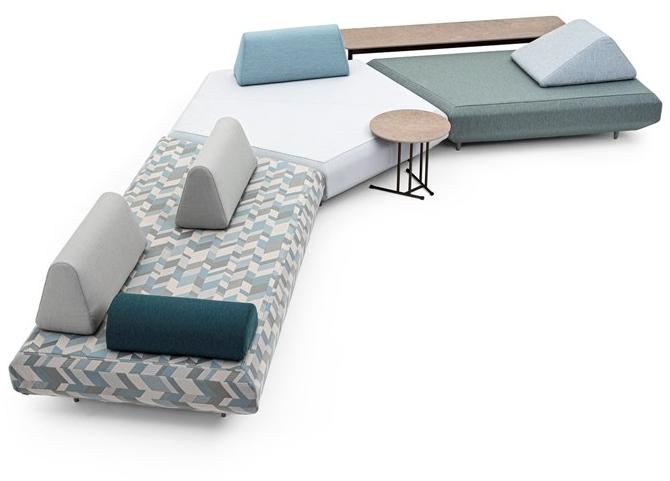 Varaschin Секционный модульный диван из ткани Bento 239 - Вид №12