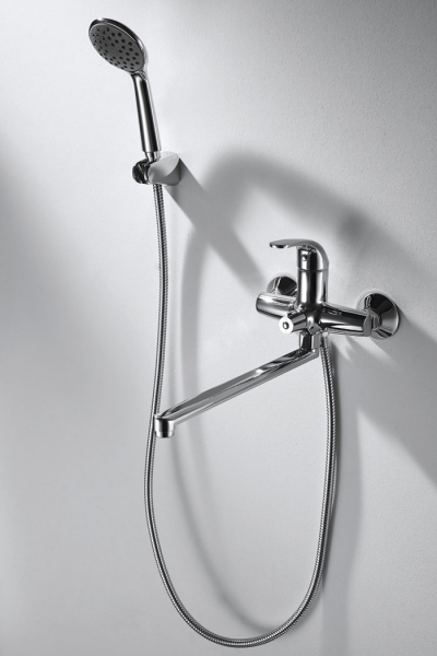 Смеситель для ванны излив 300 мм с аксессуарами FIT F6135188CP-LB-RUS bravat - Вид №2