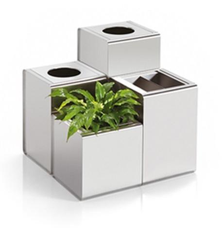 Caimi Brevetti Урна для мусора из нержавеющей стали для улицы Prisma sun-id-1429572 - Вид №3