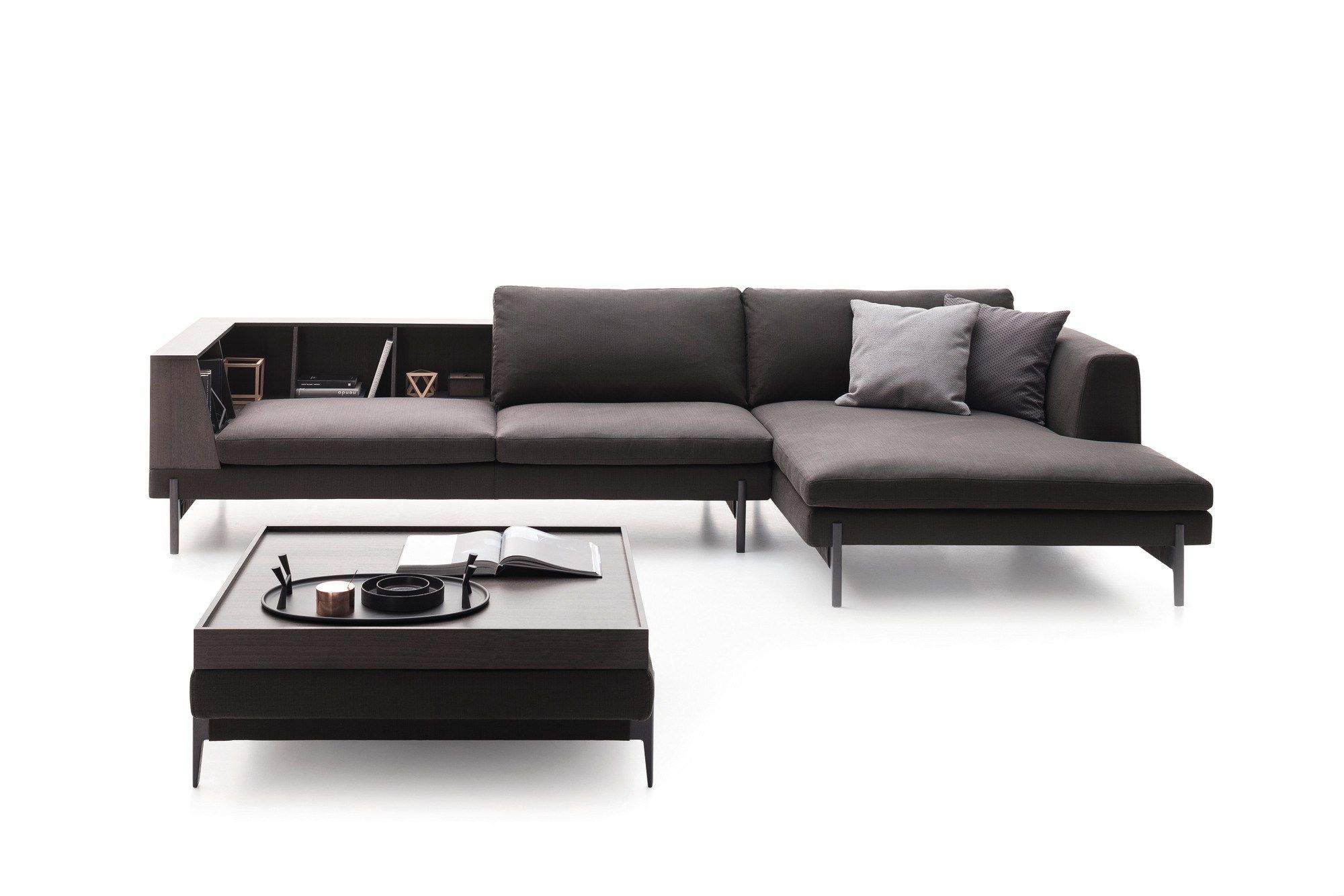 Прямоугольный журнальный столик из ткани Ditre Italia ARCH-00118482 - Вид №1