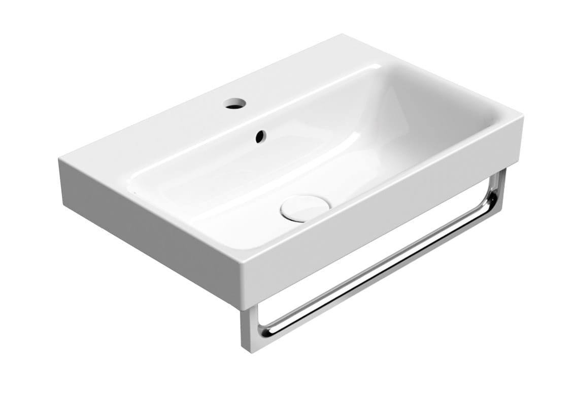 Керамическая прямоугольная встраиваемая раковина GSI ceramica Nubes ARCH-00059420 - Вид №3