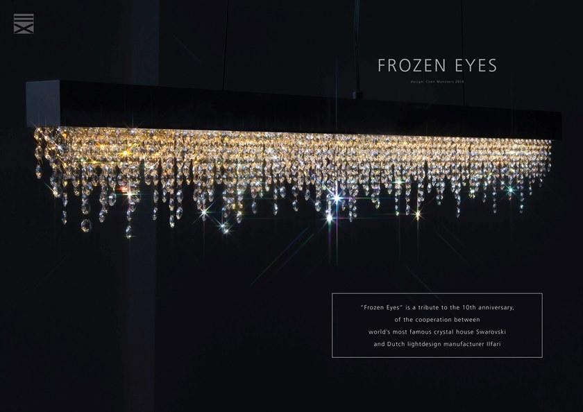 ILFARI Подвесной светильник прямого света из металла с кристаллами swarovski® Frozen eyes 10929/10930 - Вид №1
