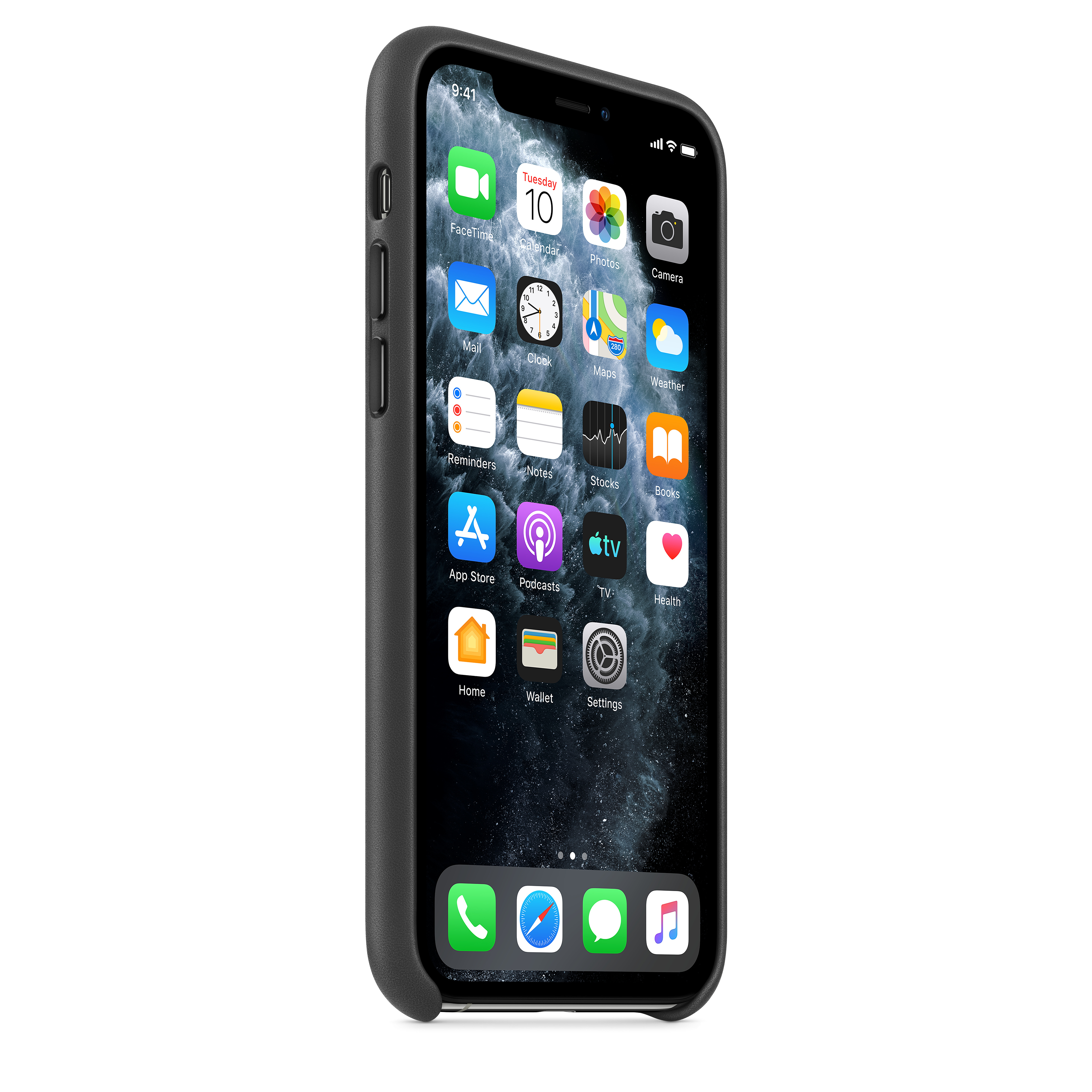 MWYE2ZM/A Iphone 11 pro leather case - black Apple Santreyd  - Вид №4