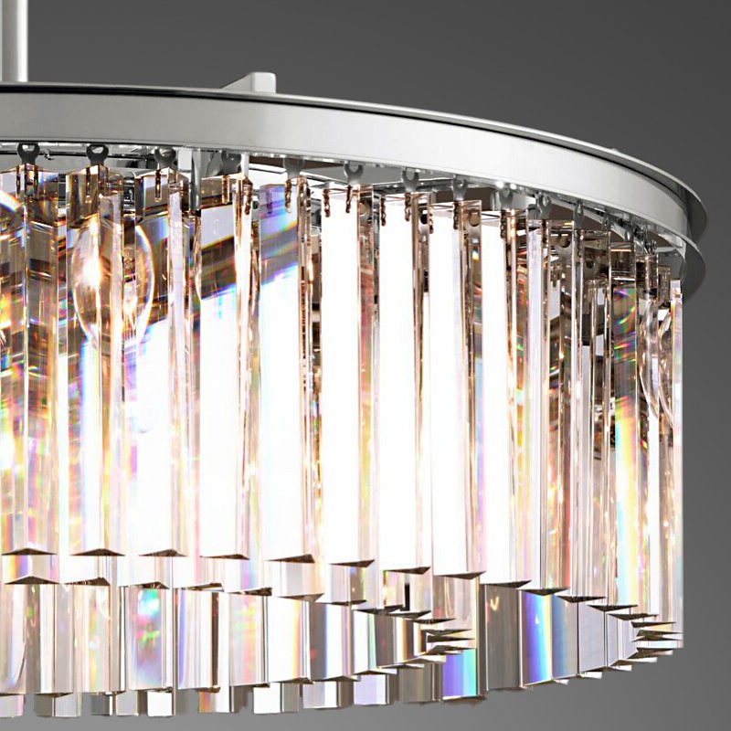 Подвесной светильник Odeon 10B chrome/clear от Delight Collection KR0387P-10B/clear DELIGHT ДИЗАЙНЕРСКИЕ 243747 Прозрачный;хром  - Вид №1