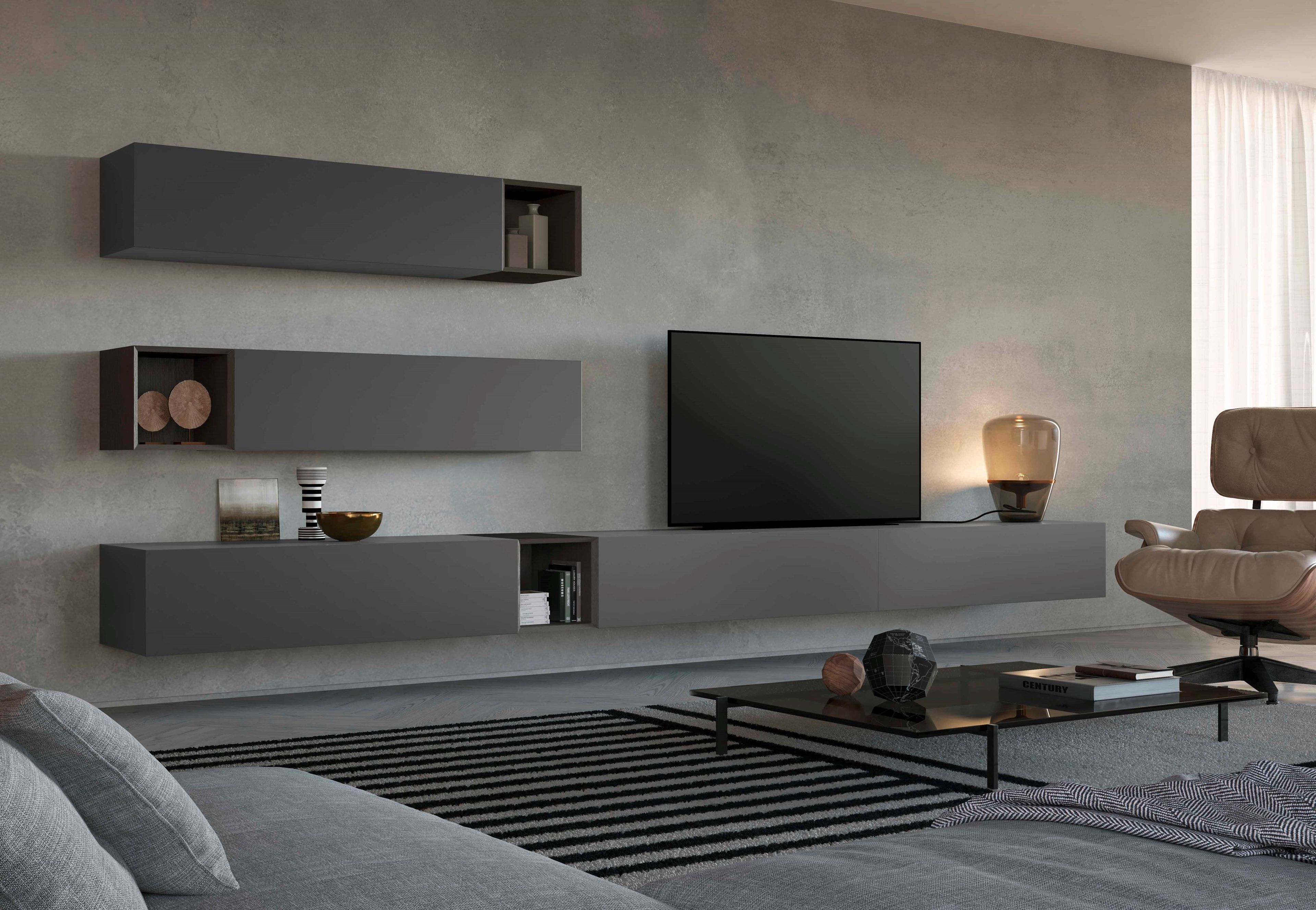 Деревянная оборудованная стена Olivieri CUBE 6 ARCH-00123672 - Вид №22