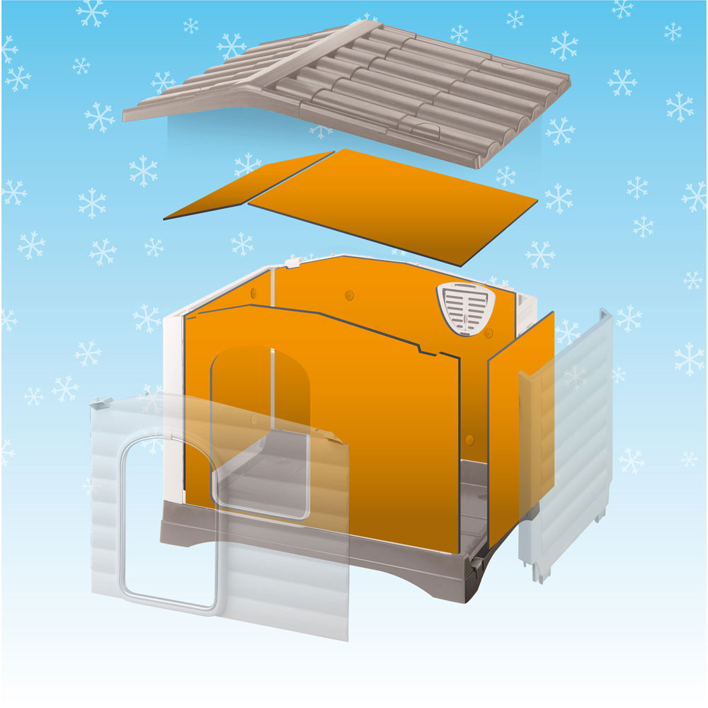 ПР0030266 Комплект изоляционных панелей для будки DOGVILLA 90 FERPLAST  - Вид №2