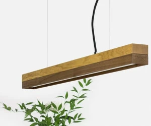GANTlights Светодиодный подвесной светильник из дуба и ореха C