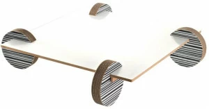 Staygreen Журнальный столик из крафт-бумаги на колесиках