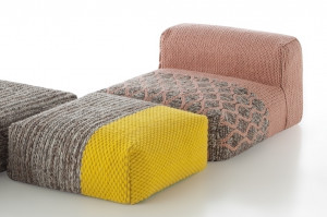 070842 Пуф модульный Rhombus Pink GAN Mangas Space