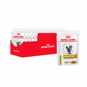 ПР0048731*12 Корм для кошек Vet Diet Urinary S/O при мочекаменной болезни, цыпленок (соус) пауч 85г (упаковка - 12 шт) ROYAL CANIN