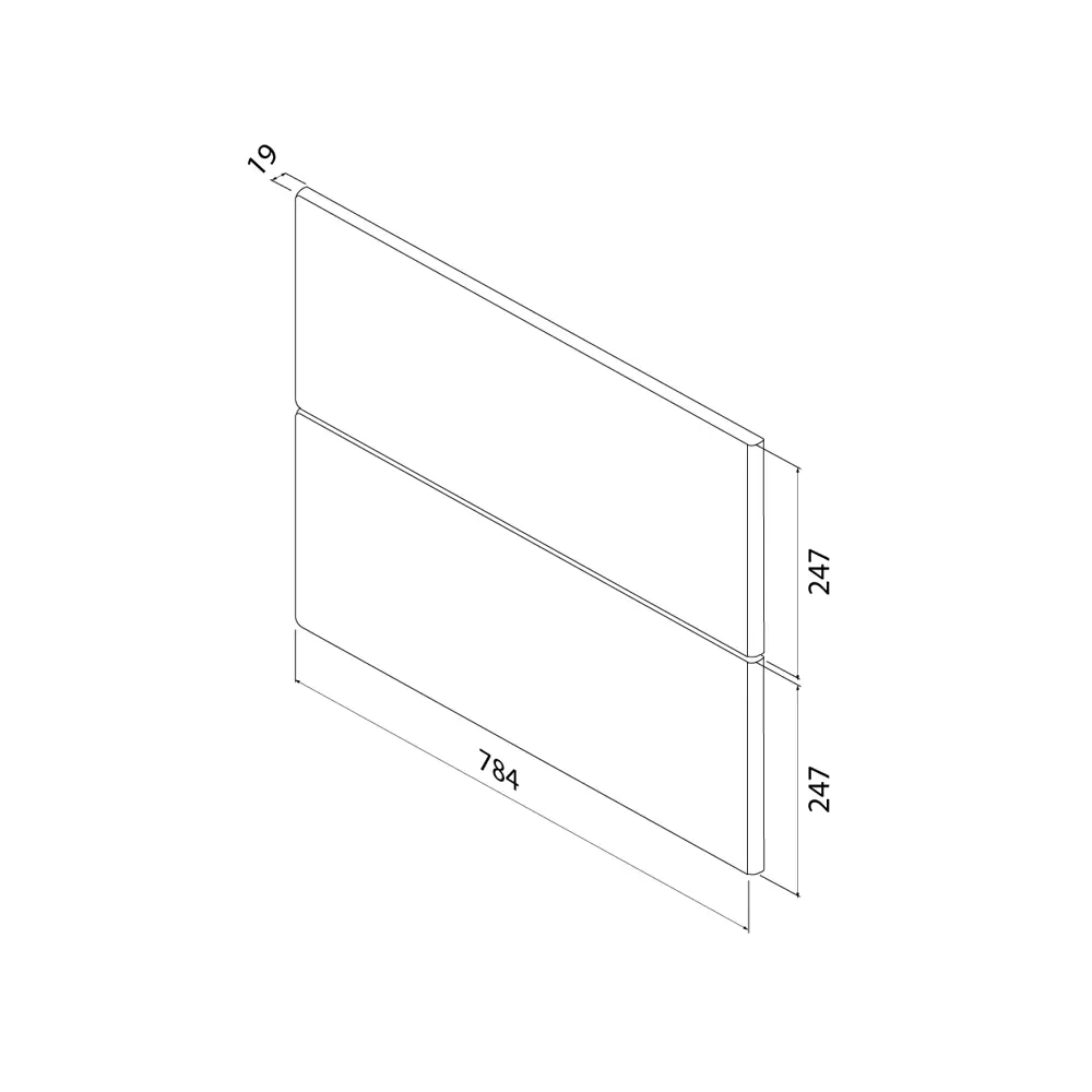 Комплект фасадов для тумбы Iddis Lahta 80 см LAH80W0i89 МДФ цвет белый STLM-2192867 - Вид №10