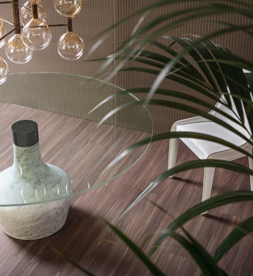 Bonaldo Круглый стол из хрусталя с мраморным основанием sun-id-1507965 - Вид №2